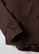 Brown pure cotton regular fit jacket with buttons_5