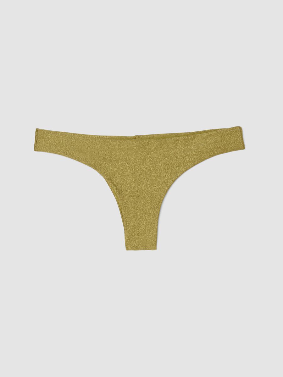 Green glitter stretch Brazilian bikini bottoms_4