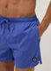 Blue swim shorts with elasticated waistband and drawstring_3