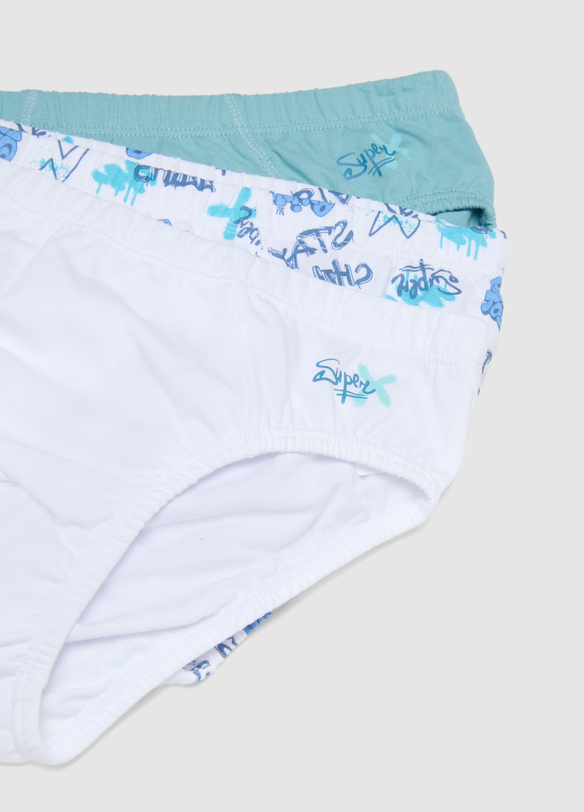 Boys' multi-colour pure cotton multipack briefs
