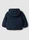 Blue Ultralight Quilted Hooded Jacket for Baby Boy_1