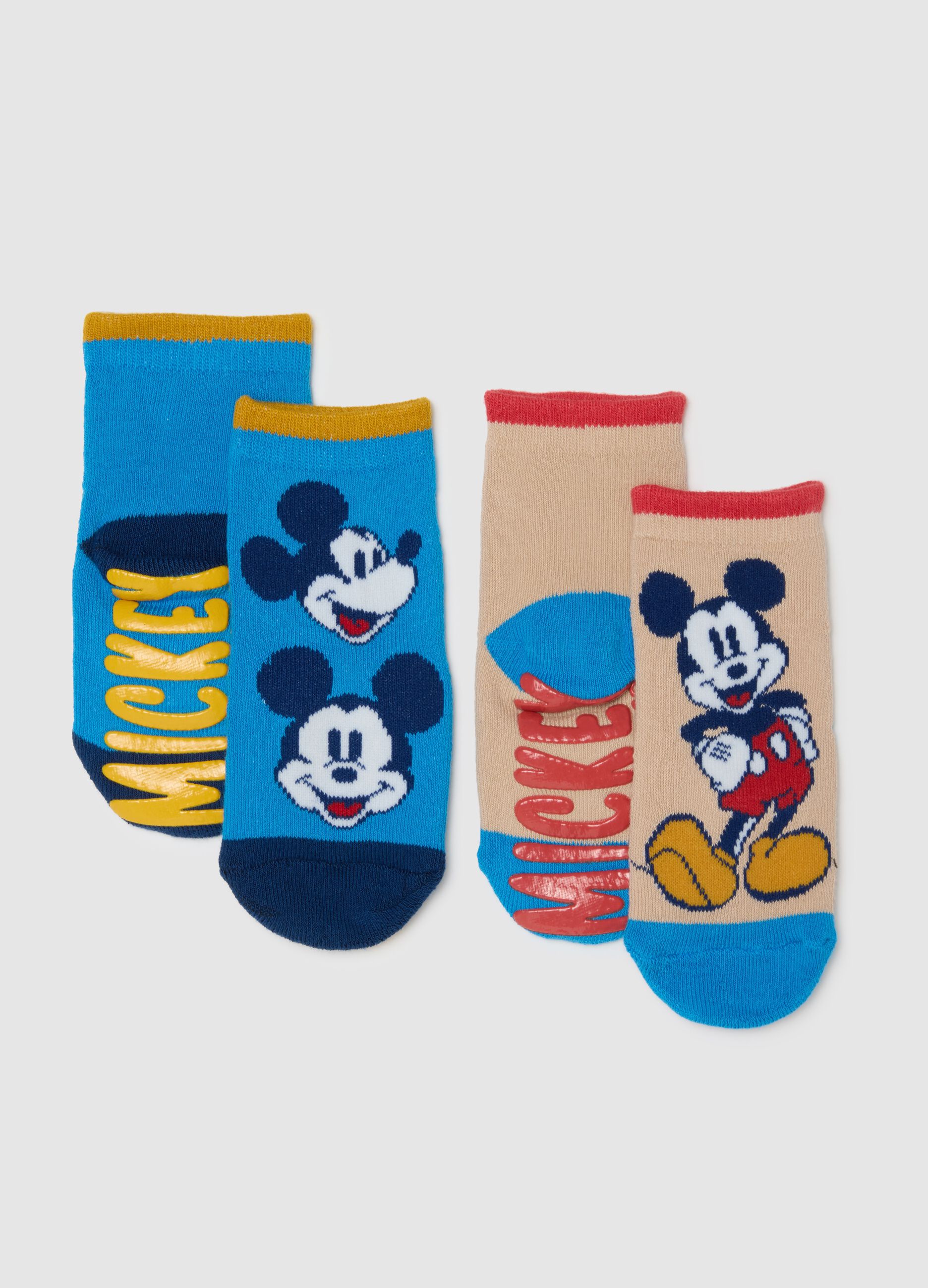 Twin-pack of multicolour baby socks in regular fit cotton blend