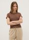 Slim fit brown stretch cotton t-shirt_1