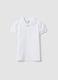Girls' White Regular Fit Pure Cotton Polo_0