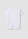 White pure cotton girls' t-shirt regular fit with stars_1