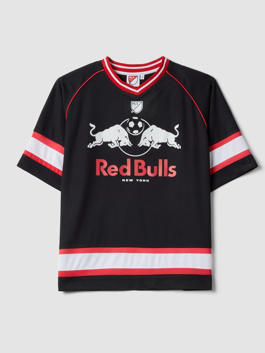 Multicolour pure cotton oversized fit Red Bulls T-shirt_4