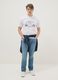 White regular fit pure cotton T-shirt with Popeye print_2
