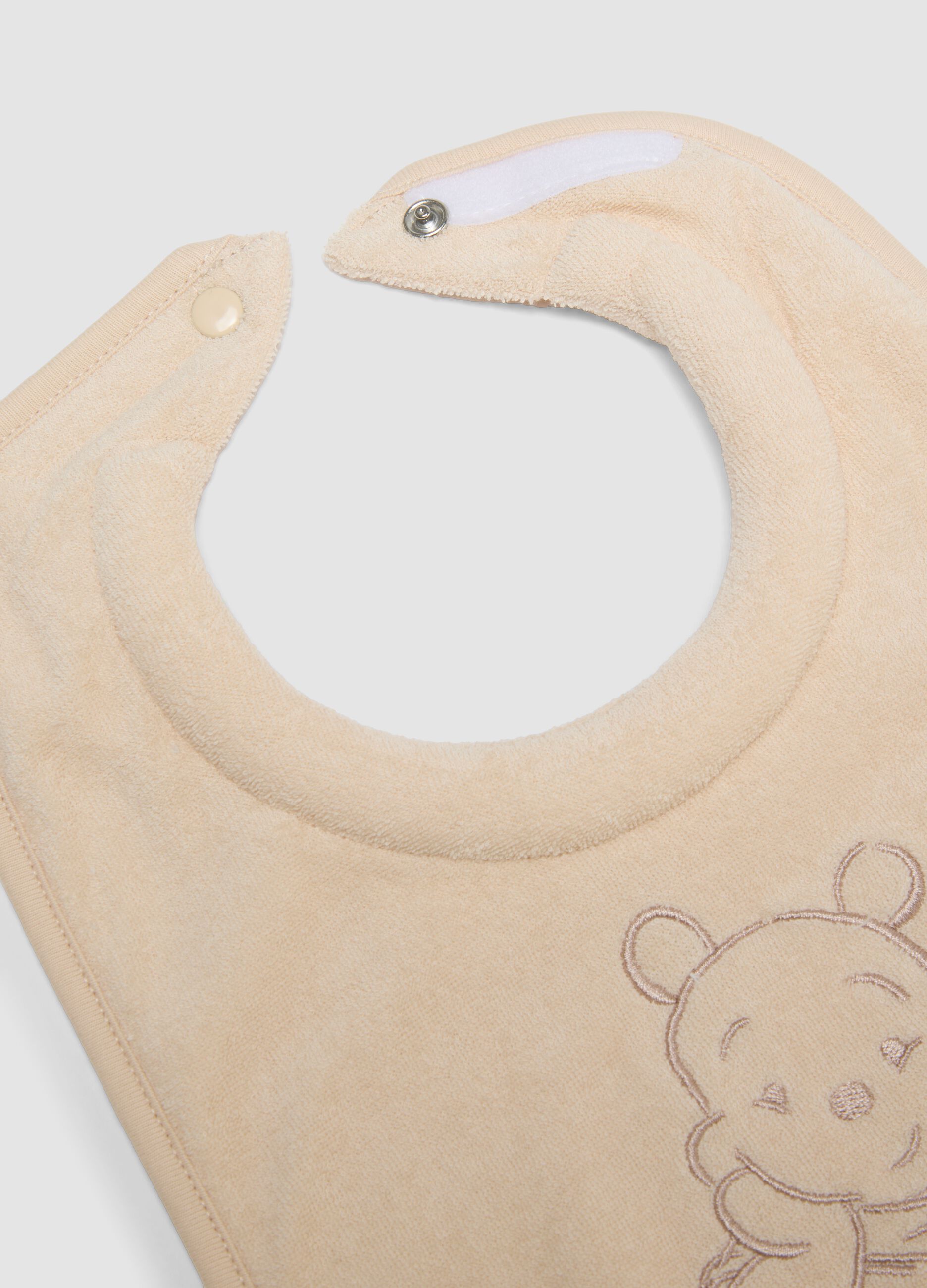 Two-pack of multicolour pure cotton baby bibs Winnie the Pooh