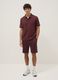 Shorts in puro cotone marrone regular fit con coulisse_0