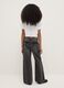 Girls' grey cotton cargo jeans with relaxed fit_1