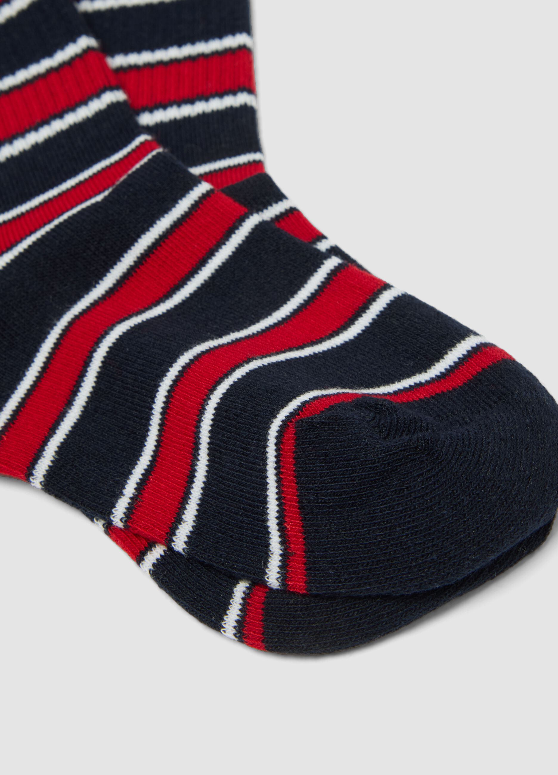 3-pack of multicolour boys&rsquo; short socks in organic stretch cotton