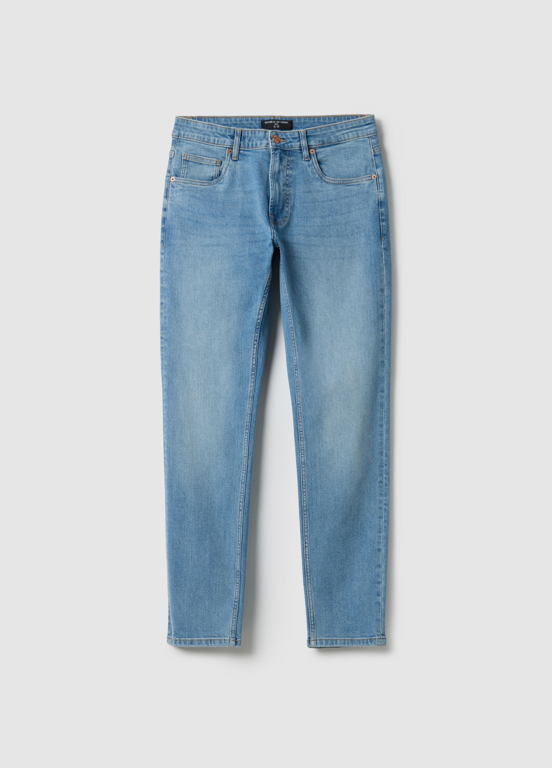 Blue slim fit denim jeans