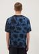 Blue short-sleeve pure cotton T-shirt_3