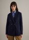Blue Stretch Cotton Blazer Regular Fit_3