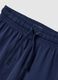 Boys' shorts in 100% blue cotton with regular rise_3