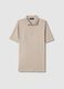 Grey mercerised pure cotton regular-fit polo shirt_4