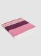 Pink pure cotton striped beach towel_0
