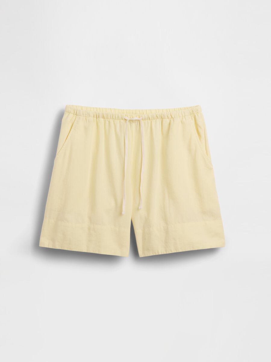Linen-Blend Viscose Shorts_3