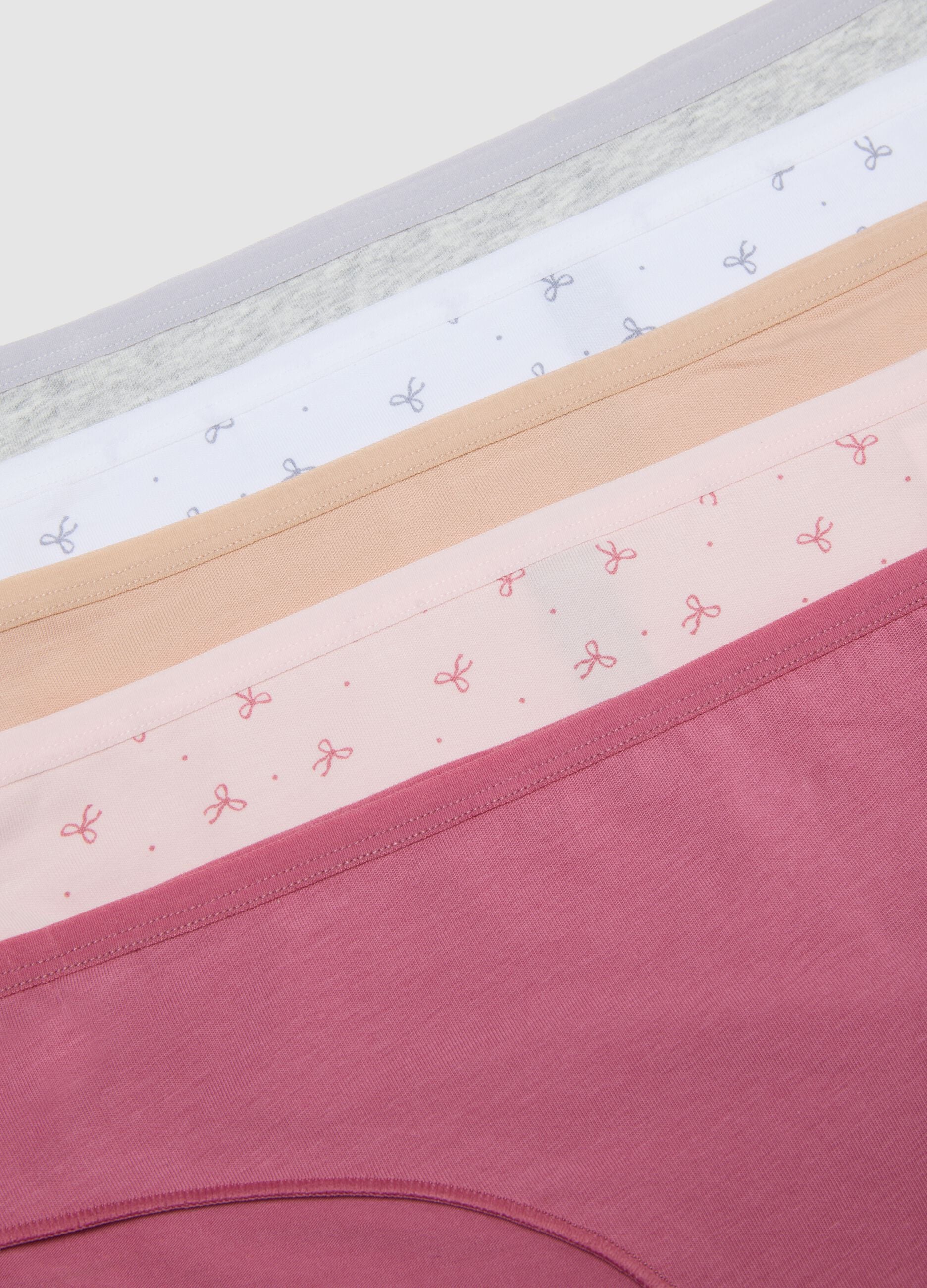 Multipack of multicolour briefs in stretch cotton regular fit