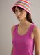 Tank top in cotone elasticizzato rosa regular fit_0