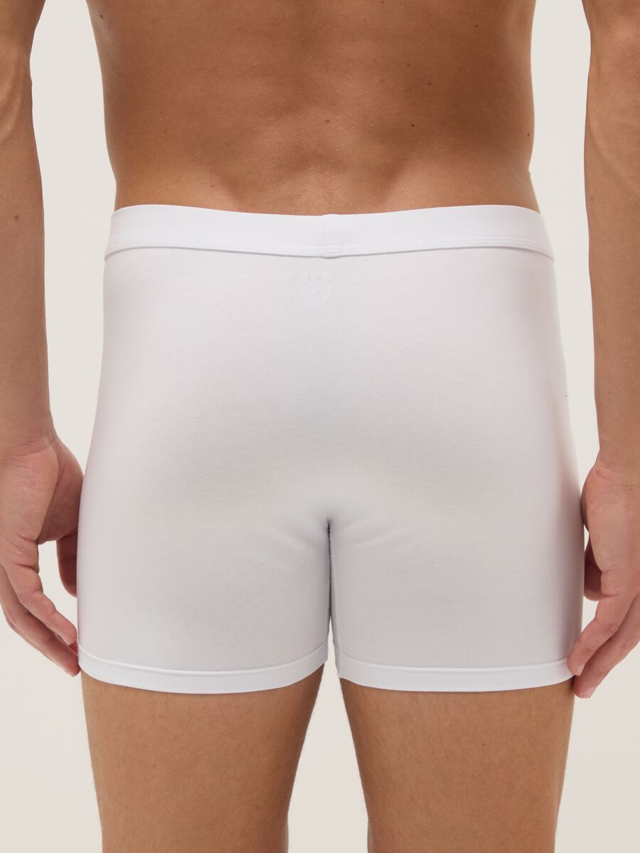 2-pack white midi boxer briefs in stretch Supima cotton, regular fit_2