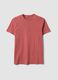 Pink pure cotton regular-fit short-sleeve T-shirt_0
