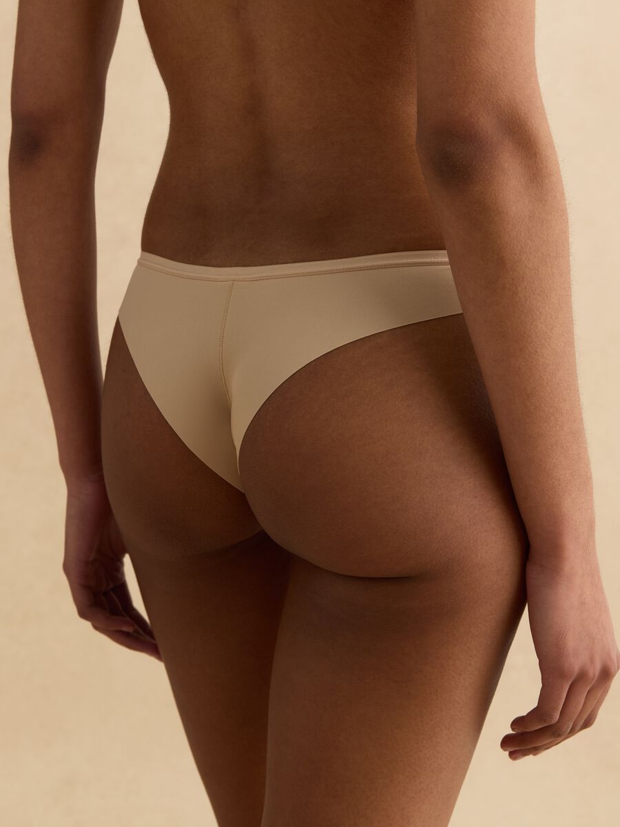 Beige slim fit Brazilian briefs_2