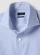 Slim fit pure cotton shirt with white and blue stripes_5