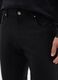 Black Cotton Blend Slim Fit Trousers_3