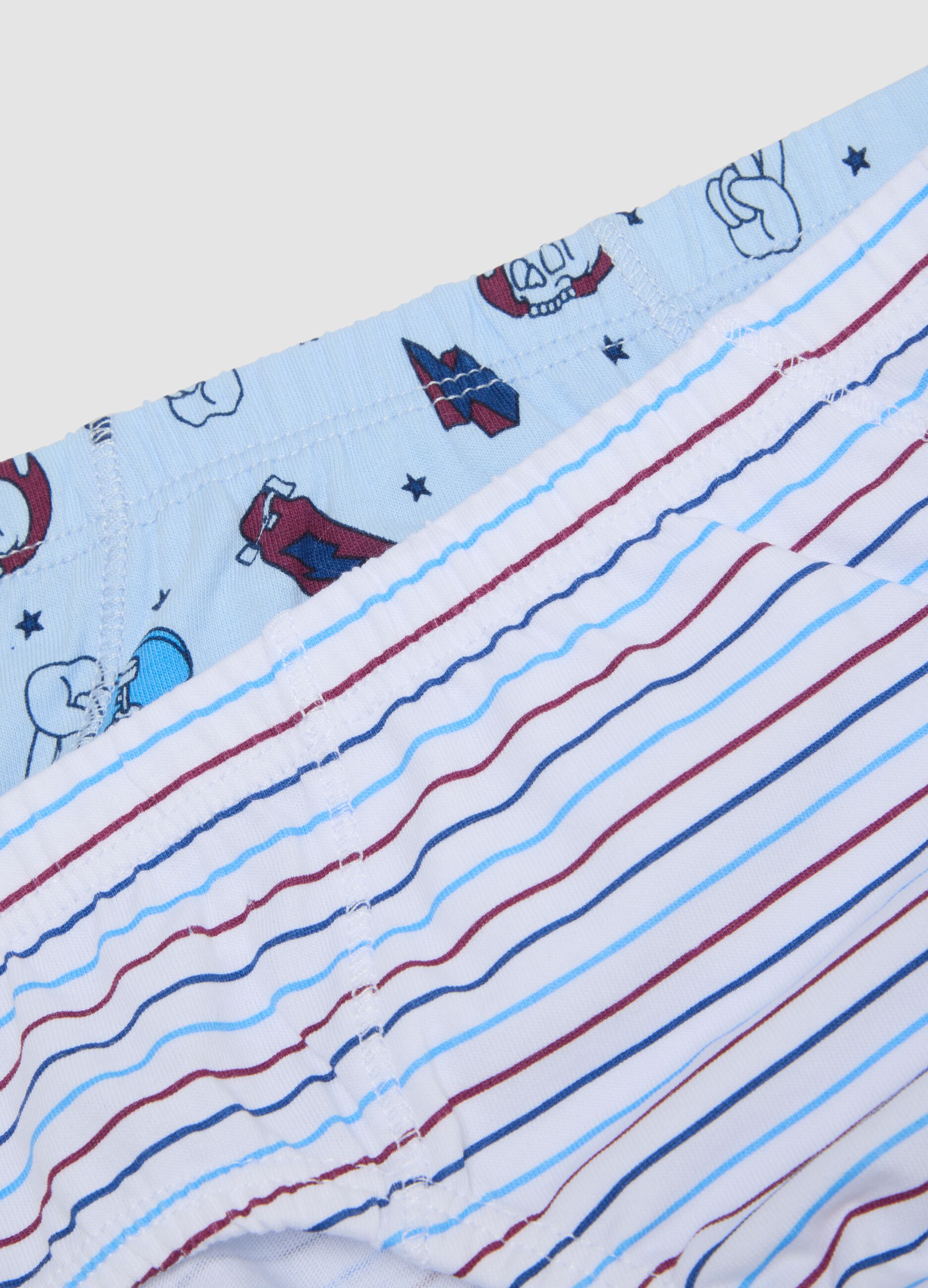 3-pack of multicolour pure organic cotton briefs for boys