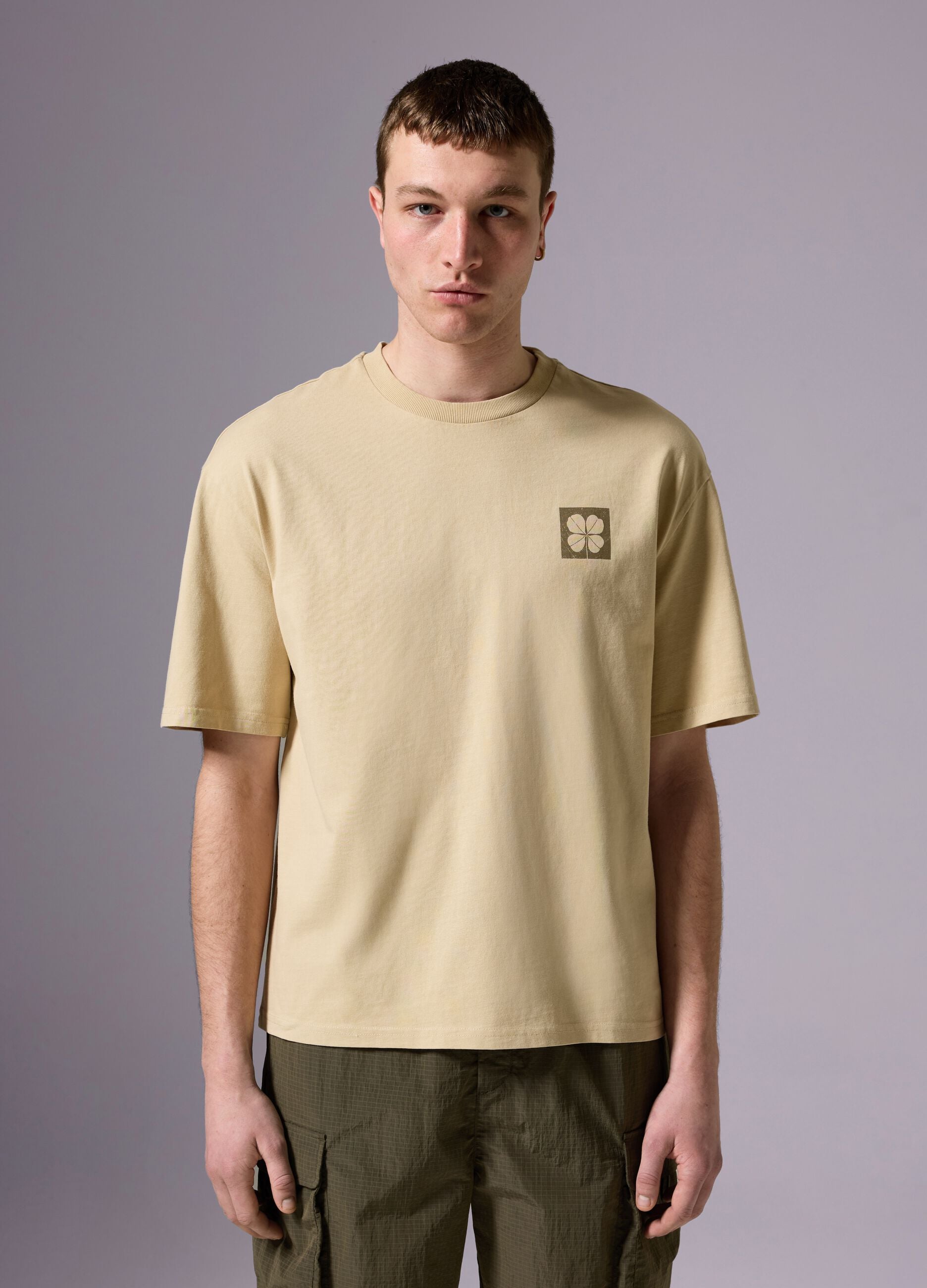 Cotton T-shirt with ALTAVIA print
