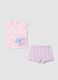 Multicolour pure cotton pyjamas for baby girls, regular fit with Stitch_0