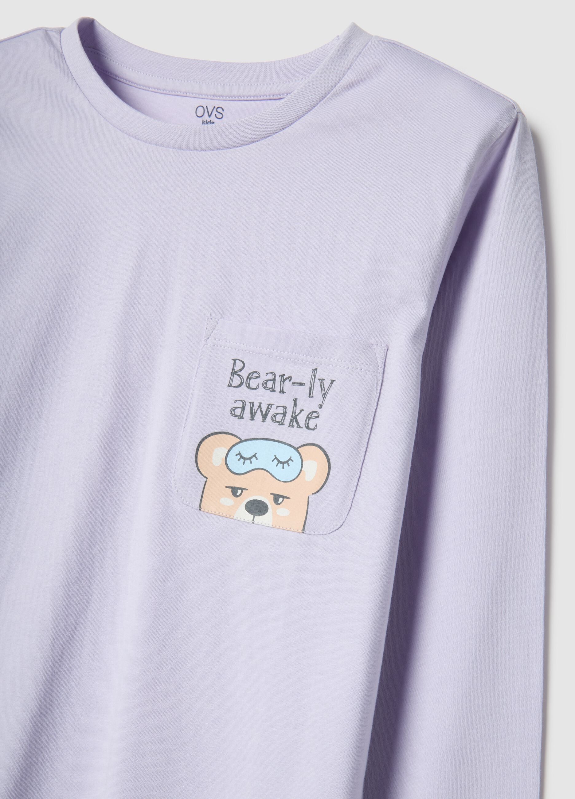 Girls' multicolour check regular fit pure cotton pyjamas