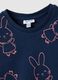 Blue long-sleeved pure cotton T-shirt with regular fit print_2