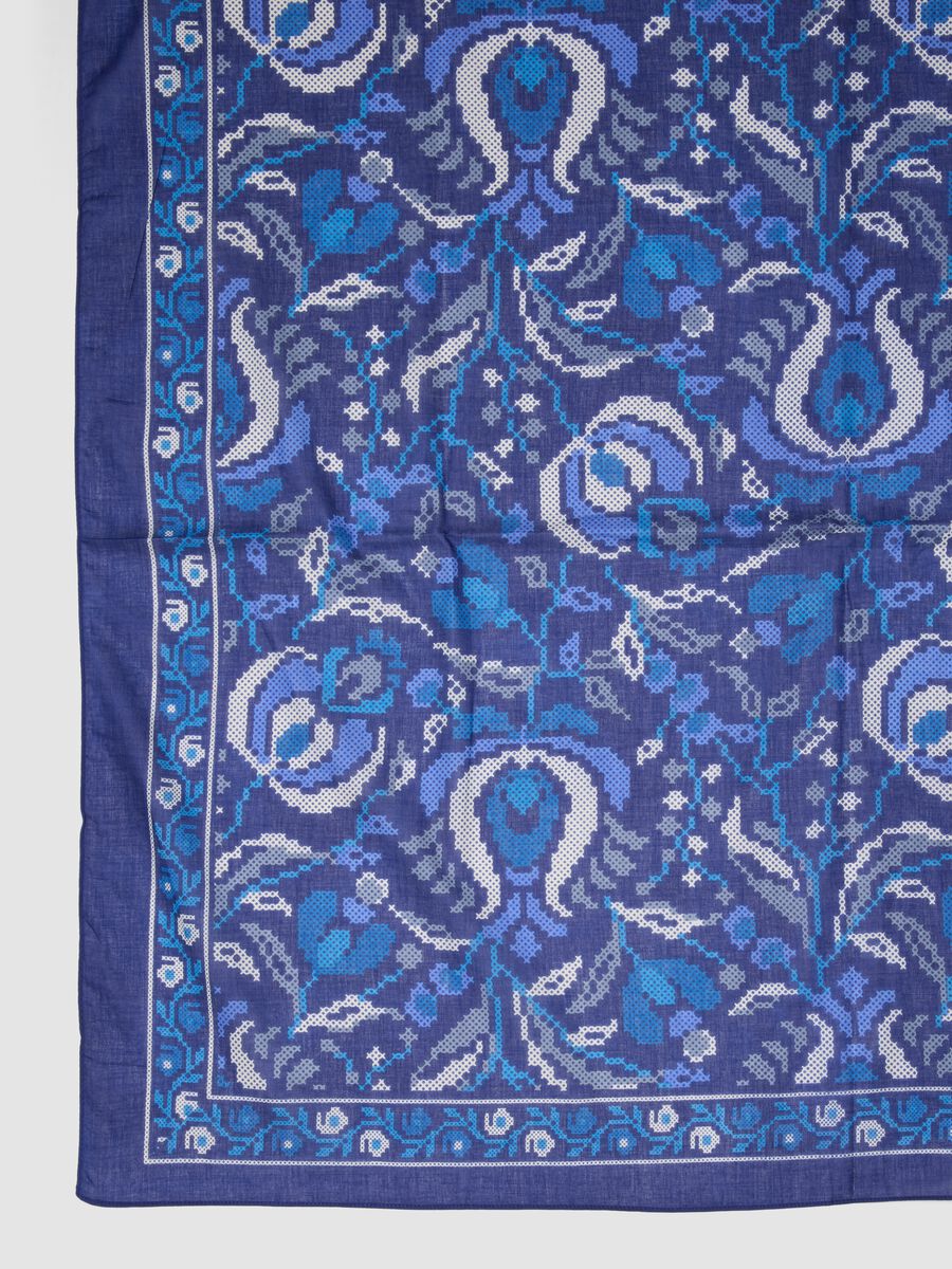 Blue pure cotton printed pareo_3