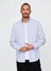 Blue Striped Cotton Shirt_0