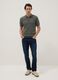 Grey pure cotton polo shirt regular fit_1