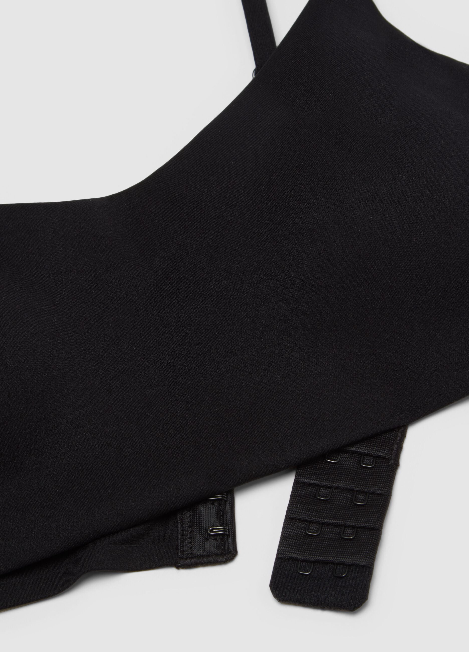 Black bralette with removable padding