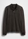 Brown long-sleeve cotton polo_3