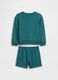 Cotton-blend sweatshirt and shorts set_2