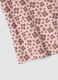 Pink ribbed stretch-cotton tank top with floral print_3