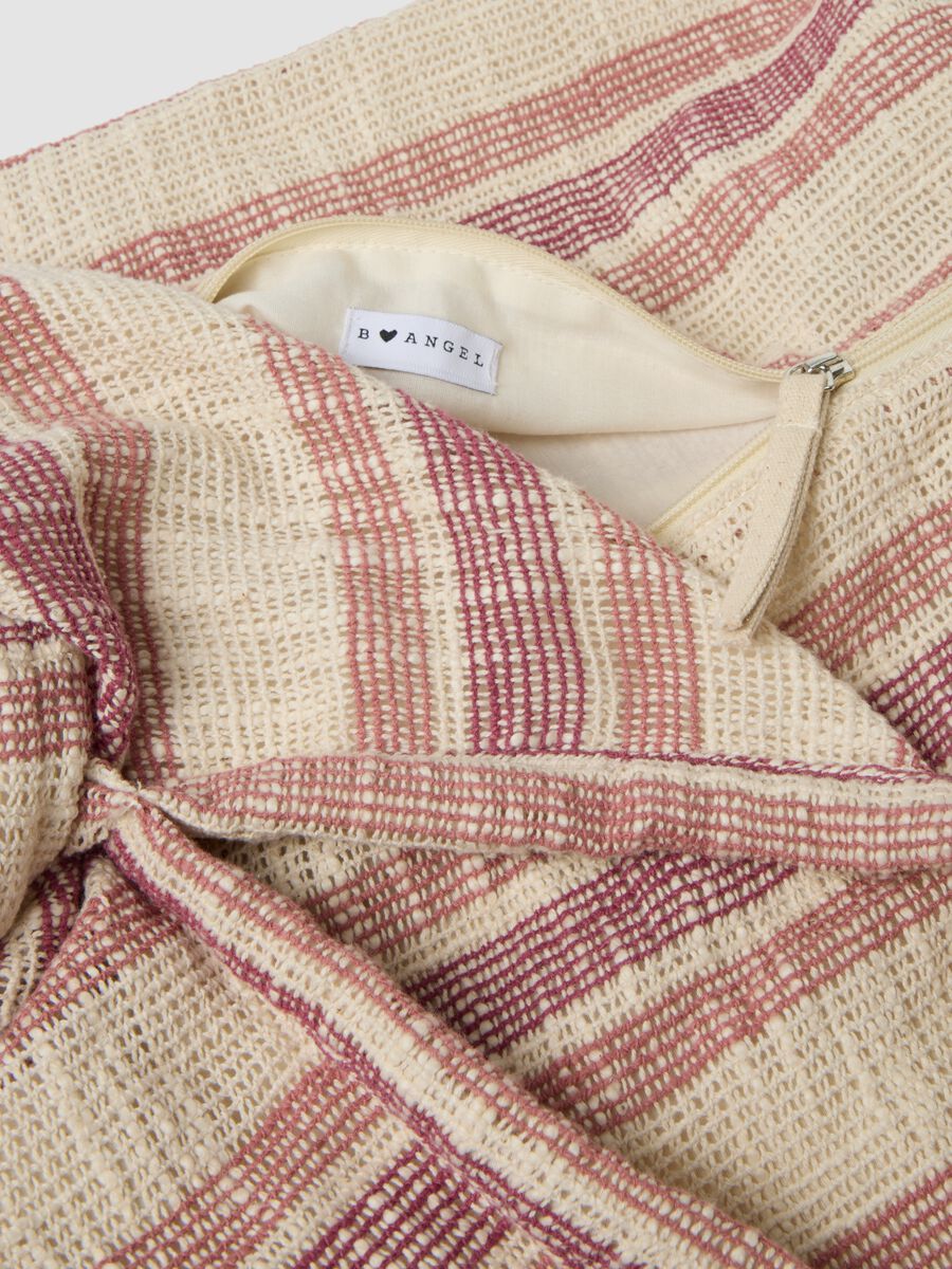 Borsa a spalla rosa in misto cotone e viscosa_1