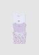 Multicolour sleeveless cotton bodysuit tripack for baby girls_3