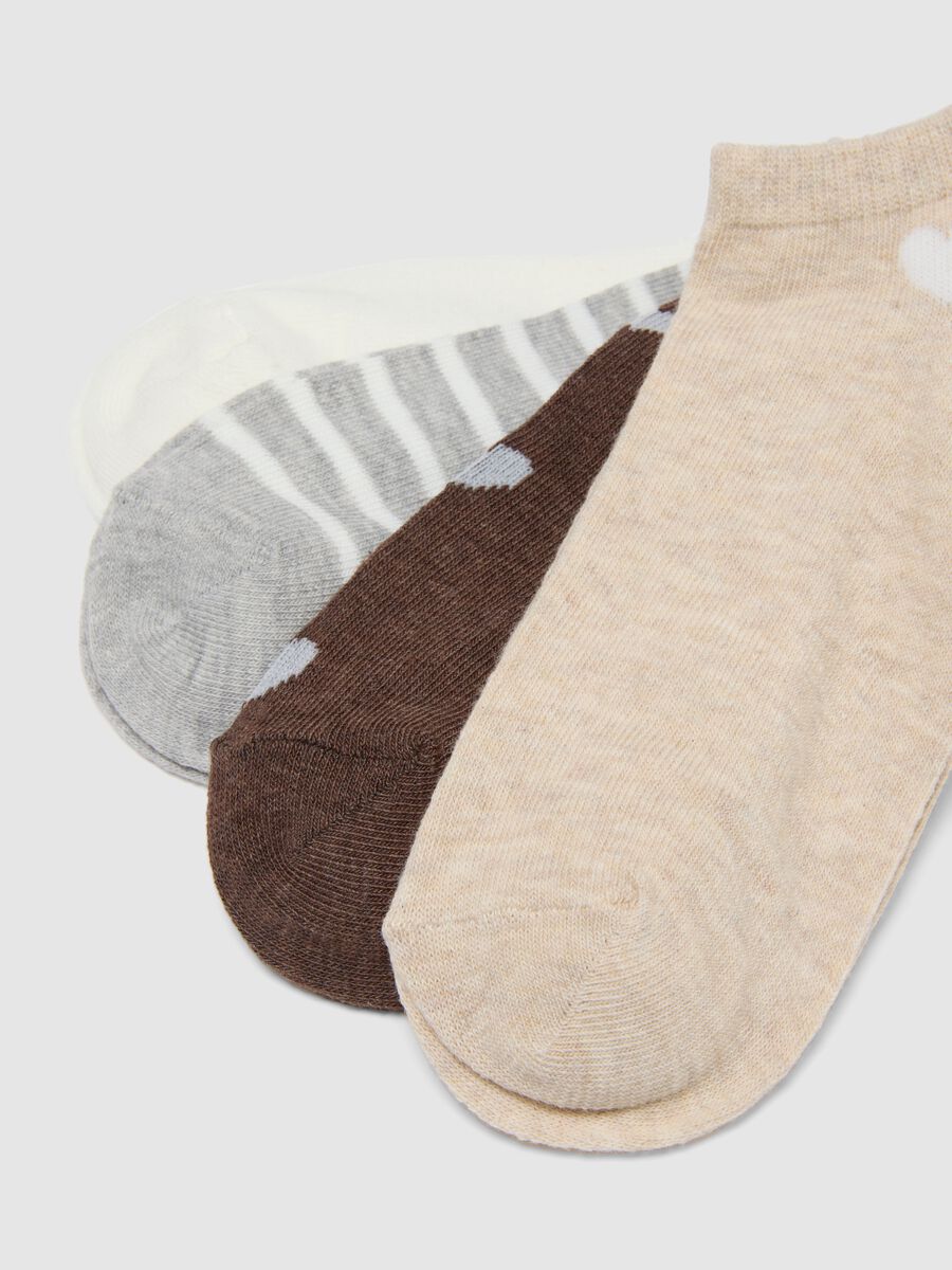 Multipack calze alla caviglia in misto cotone multicolor_2