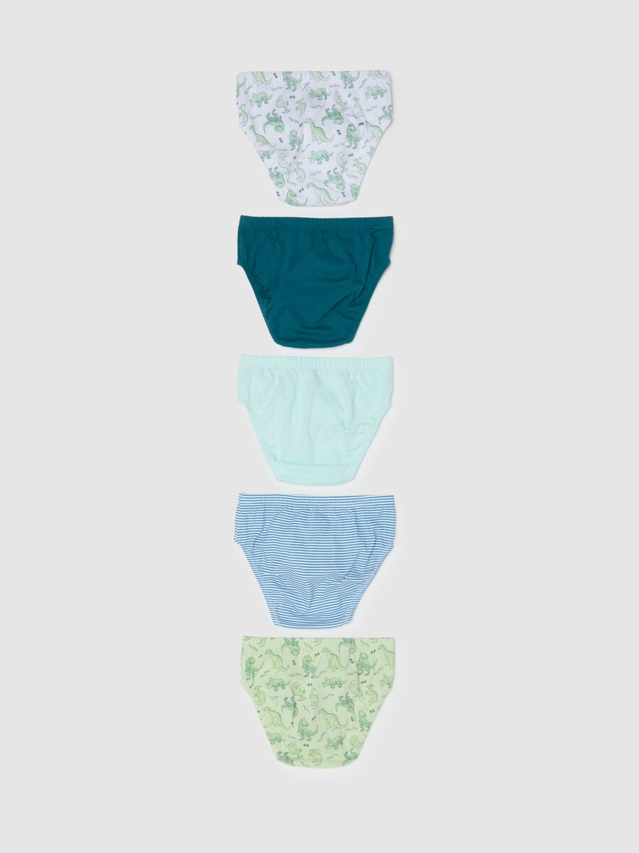 Kids' Regular Fit Multicolour Pure Cotton Multipack Pants_1