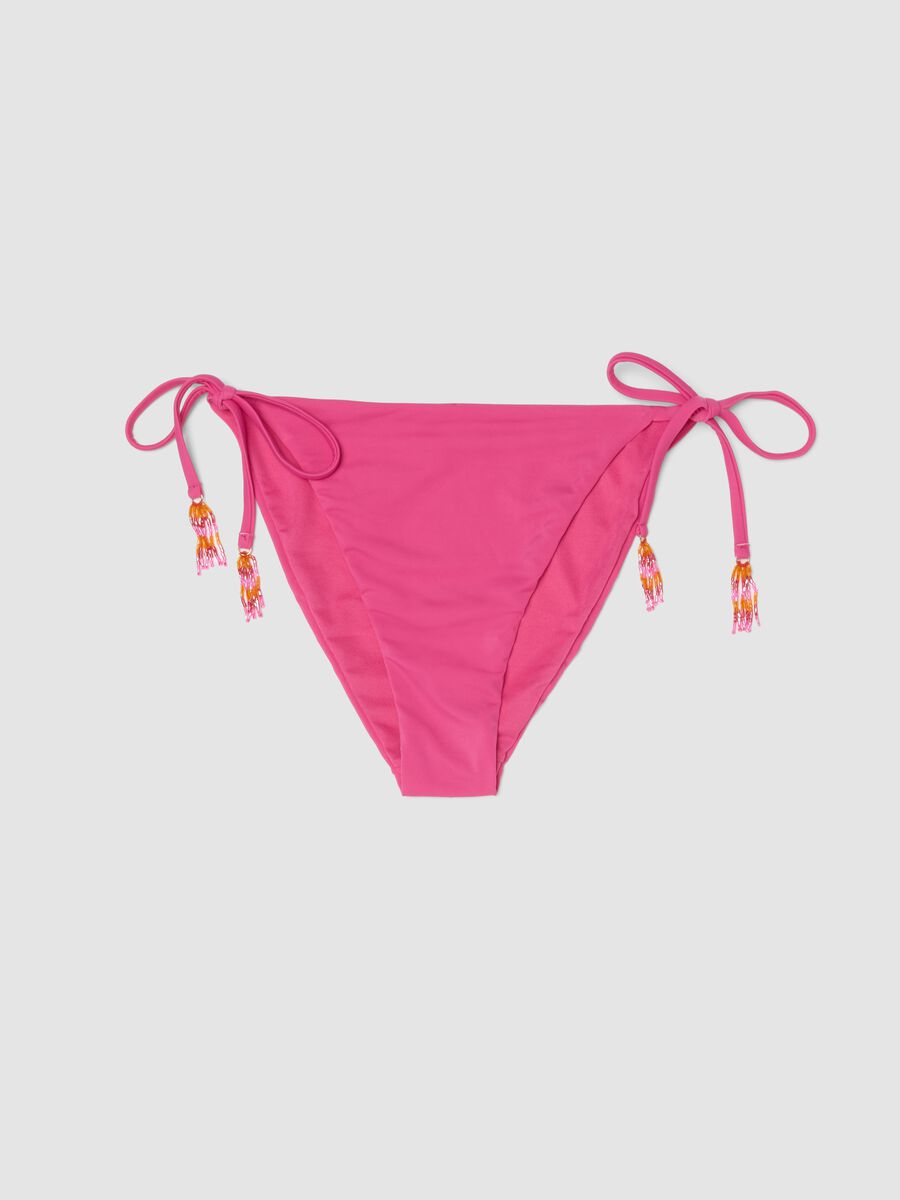 Pink bikini bottoms in stretch fabric_5