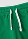 White and green pure cotton set with top and shorts for baby boy, regular fit_3