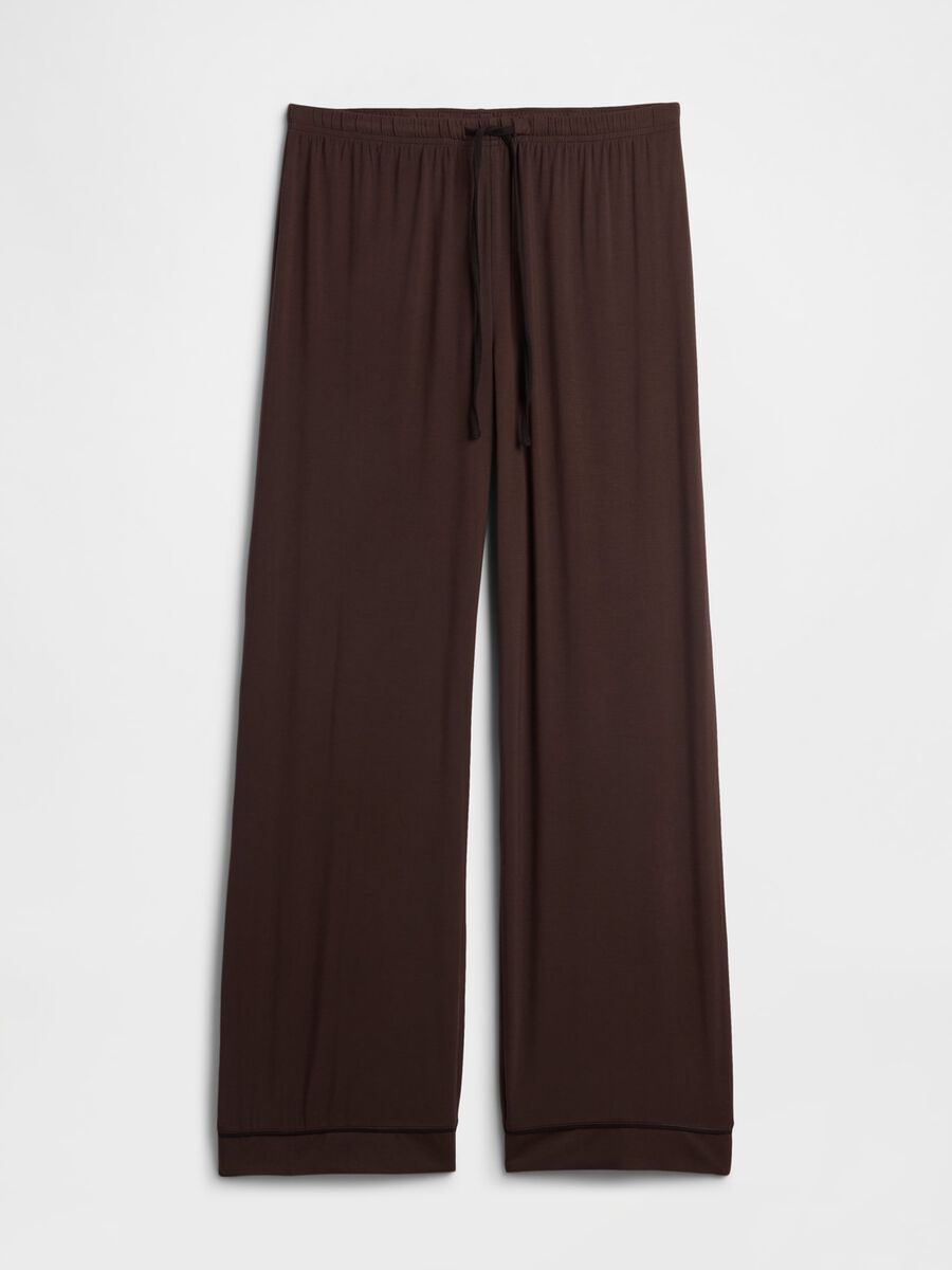 Brown Pyjama in Stretch Modal Fabric_4