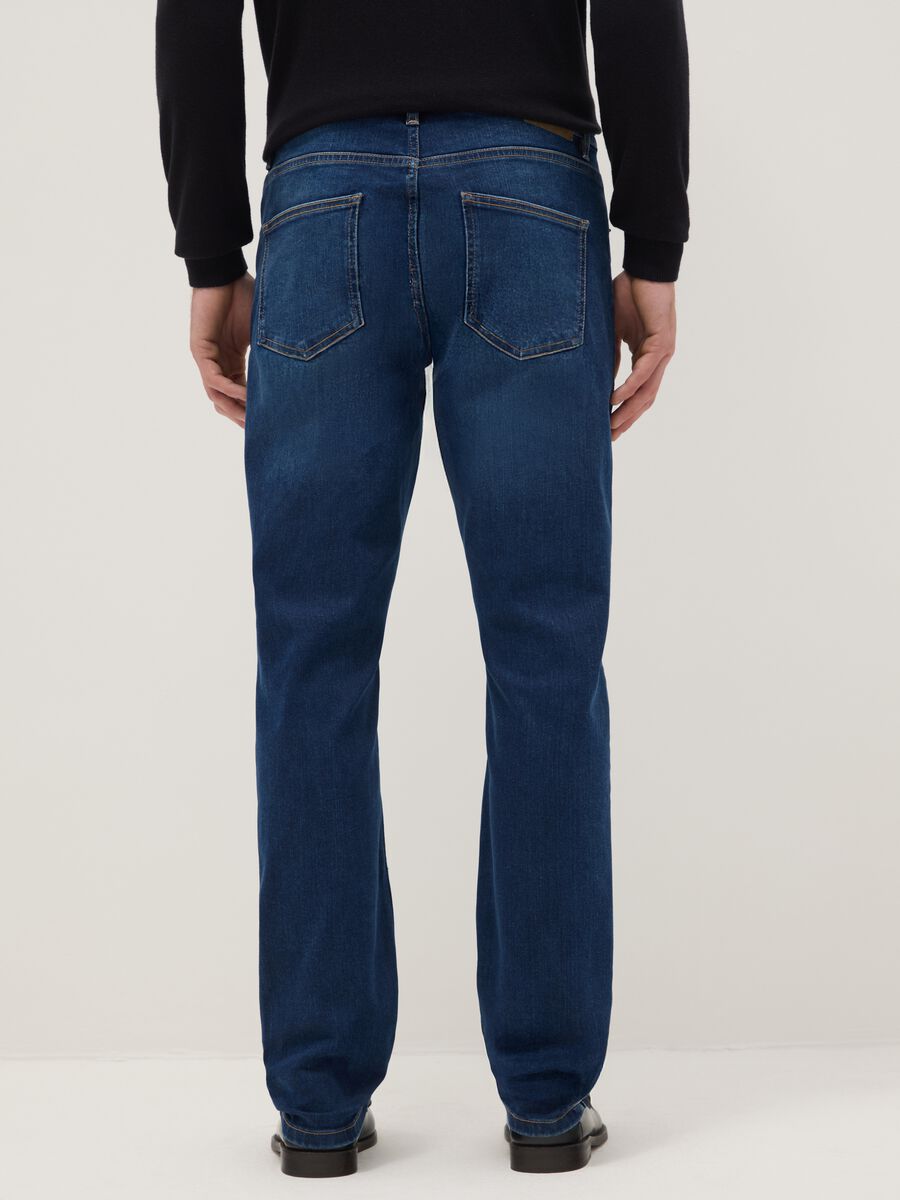 Slim Fit Blue Denim Cotton Jeans_2