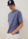 Blue pure cotton boxy fit t-shirt_0